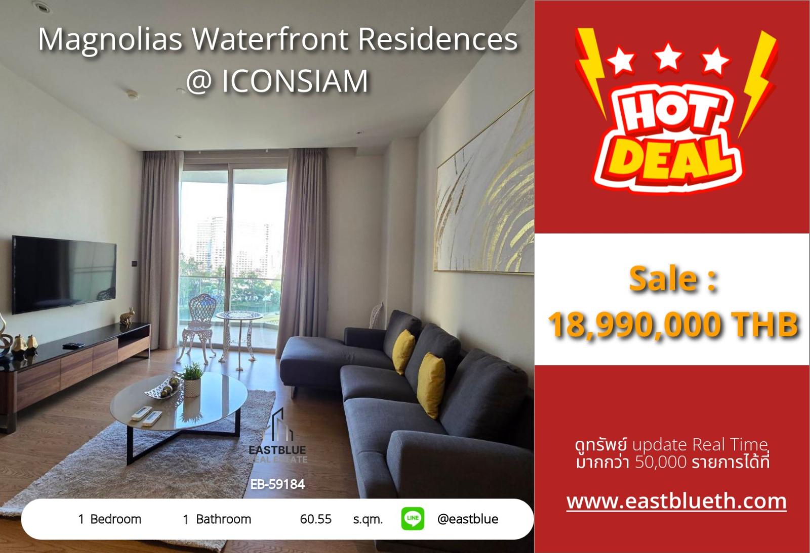 15/10/2026, 🔥 Urgent Sale! Luxurious river view condo Magnolias Waterfront at an irresistible price
🌊 1 large bedroom with a beautiful view, near BTS Krung Thon Buri for only 19 million! 0642748883 15/10/2026, 🔥 Urgent Sale! Luxurious river view condo Magnolias Waterfront at an irresistible price
🌊 1 large bedroom with a beautiful view, near BTS Krung Thon Buri for only 19 million! 0642748883