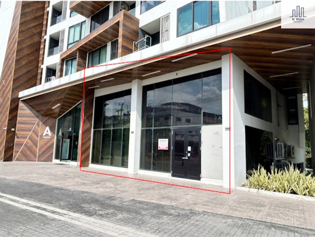 My Story Condo Lat Phrao 71 for sale (corner unit). Business unit on the first floor, 97.38 sq m. Fully furnished and ready to operate. Suitable for a clinic, office, or coffee shop. My Story Condo Lat Phrao 71 for sale (corner unit). Business unit on the first floor, 97.38 sq m. Fully furnished and ready to operate. Suitable for a clinic, office, or coffee shop.