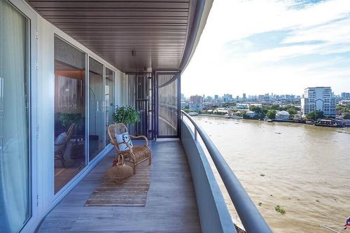 For Rent Bangkok River Marina - Luxury Riverfront Condo with Panoramic Chao Phraya River View, Size 170 sq.m. 2 Bedrooms 3 Bathrooms and Fully Furnished