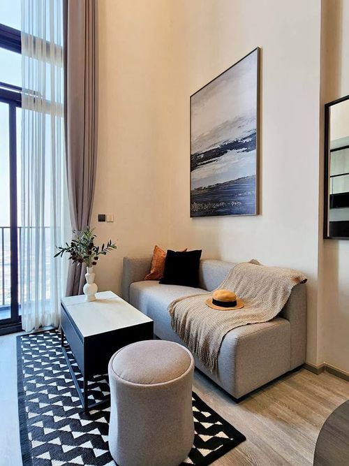 ++++เช่าด่วน+++    The line Sukhumvit 101*** 1 ห้องนอน Duplex ขนาด 42 ตร.ม. แต่งครบพร้อมเข้าอยู่