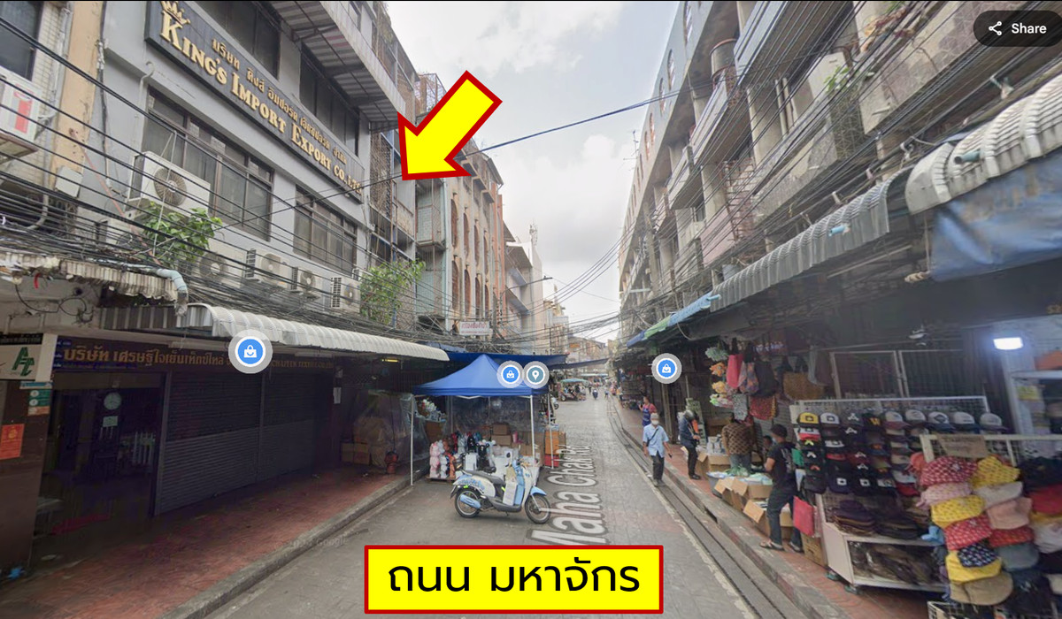 ใครไม่ขายเราขาย!! ราคานี้มีแค่ตึกเดียว! หลุดแล้วหลุดเลย! ขายตึกแถว อาคารพาณิชย์ 13.4 ตารางวา 5 ชั้น ติดถนน มหาจักร เยาวราช สำเพ็ง เหมาะปล่อยเช่า พร้อมทำโฮสเทล รีบจับจองด่วน!! – รูปที่ 3