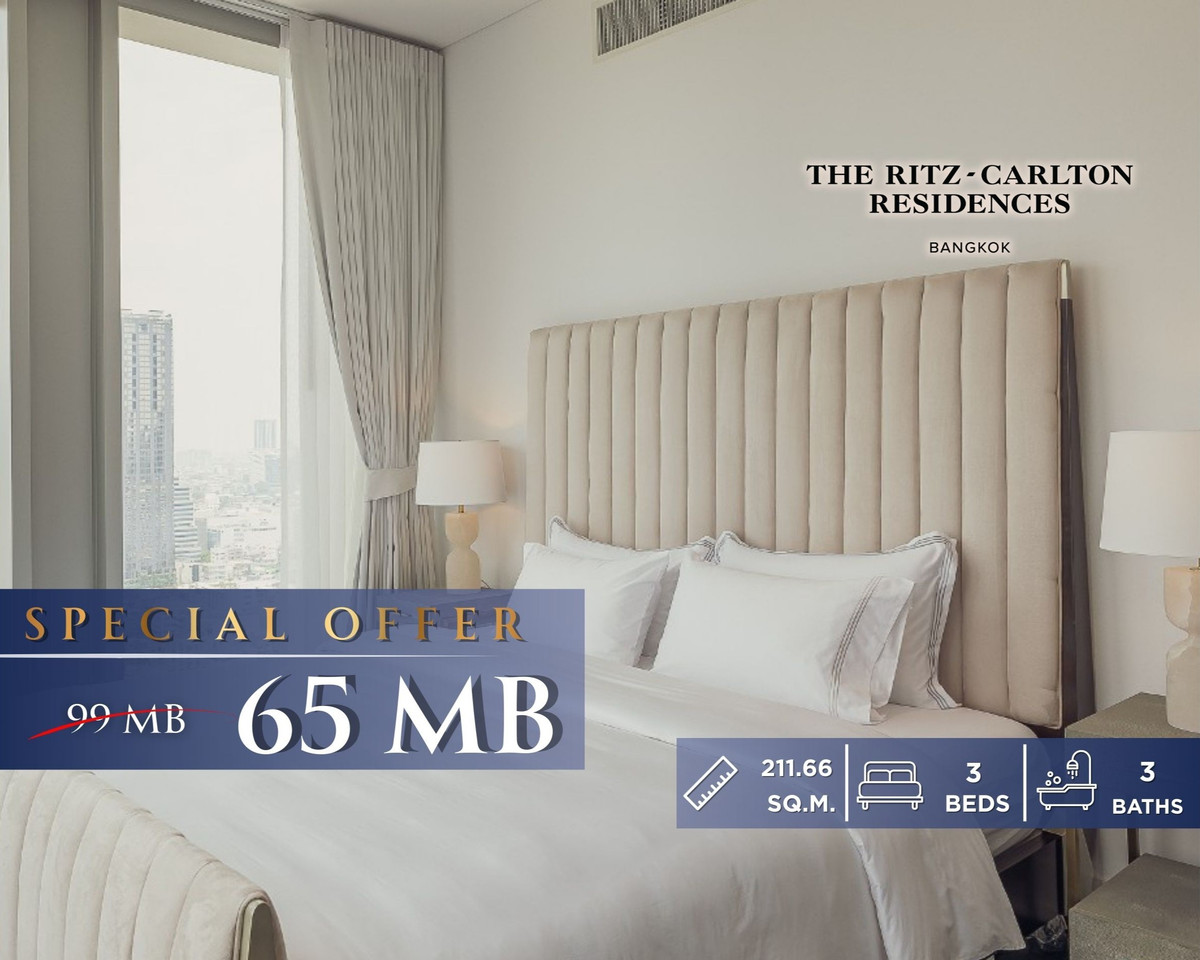 Luxurious 3 bedroom condo decorated by Olivia Living at The Ritz-Carlton Residences, Contact 062-496-6454
