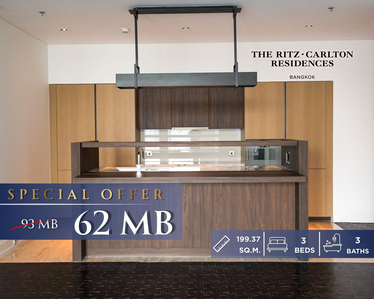 3 bedrooms at The Ritz-Carlton Residences, Contact 062-496-6454