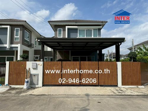 Twin house, 2 floors, 44.2 sq m, Supalai Ville Village, Bang Na-Wongwaen, Soi Kanchanaphisek 39 (Soi King Kaew 25/1), Bang Na-Trad Road, Bang Phli, Samut Prakan.