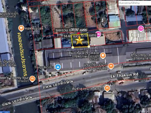 ขาย ที่ดิน 65 ตารางวา ซอยเลียบทางรถไฟ 5 ซอยเจริญพร ถนนกำแพงเพชร 6 ถนนเอกทักษิณ หลังตลาดราชพฤกษ์ เมืองเอก ถนนเลียบคลองเปรมประชากร MKD.