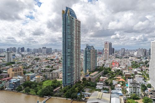 Rare Item! Riverfront Bareshell Condo for Sale at Watermark Chaophraya – 31st Floor, 242 sq.m., Panoramic River View