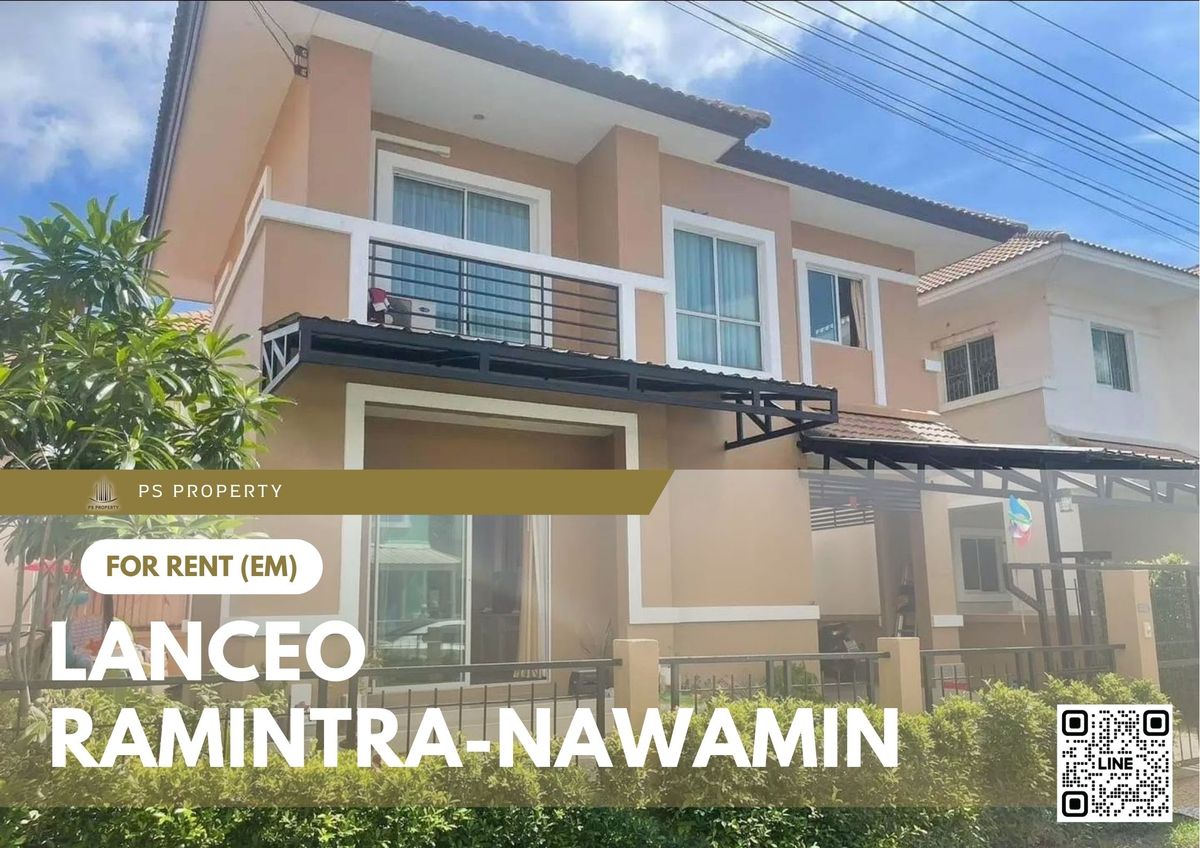 Single house for rent ✨ Lanceo Ramintra-Nawamin ✨ 3 bedrooms, 2 bathrooms, fully furnished and equipped, pets allowed!