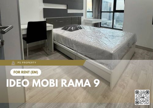 ให้เช่า 📍 IDEO Mobi Rama 9 📍เฟอร์นิเจอร์ และ เครื่องใช้ไฟฟ้าครบ ใกล้ MRT พระราม 9