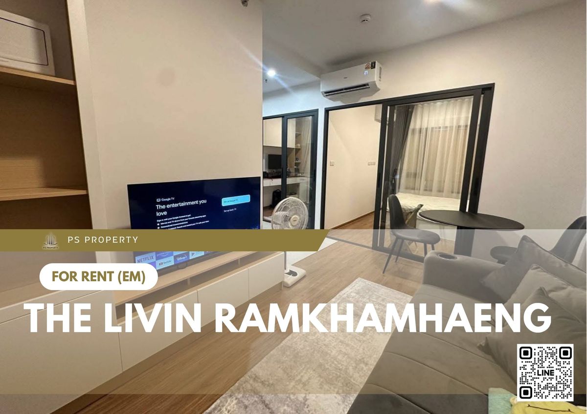 For rent ✨ The Livin Ramkhamhaeng ✨ near MRT Interchange Lamsalee, fully furnished and equipped with appliances For rent ✨ The Livin Ramkhamhaeng ✨ near MRT Interchange Lamsalee, fully furnished and equipped with appliances