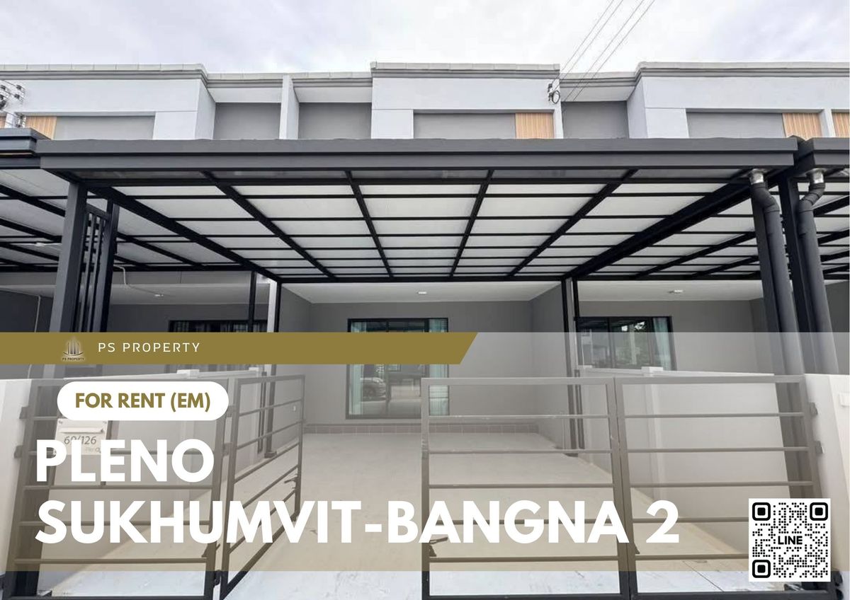 Townhouse for rent ✨ Pleno Sukhumvit-Bangna 2 ✨ 3 bedrooms, 2 bathrooms, fully furnished and equipped with appliances. Townhouse for rent ✨ Pleno Sukhumvit-Bangna 2 ✨ 3 bedrooms, 2 bathrooms, fully furnished and equipped with appliances.