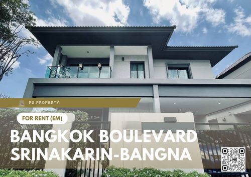 บ้านเดี่ยวให้เช่า 📍 Bangkok Boulevard Srinakarin-Bangna 📍 4 ห้องนอน 3 ห้องน้ำ ใกล้ Mega Bangna