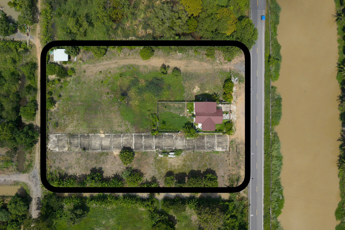 Urgent sale, land 3 rai 2 ngan 99 square wah with buildings, near Rangsit-Nakhon Nayok Road, along Khlong 13, Pathum Thani Road 3026, suitable for a warehouse, building a single house. – รูปที่ 4
