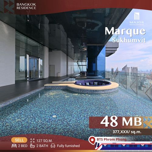 💥Rare Unit!💥Fully Furnished Luxury unit, Marque Sukhumvit, Near BTS Phrom Phong