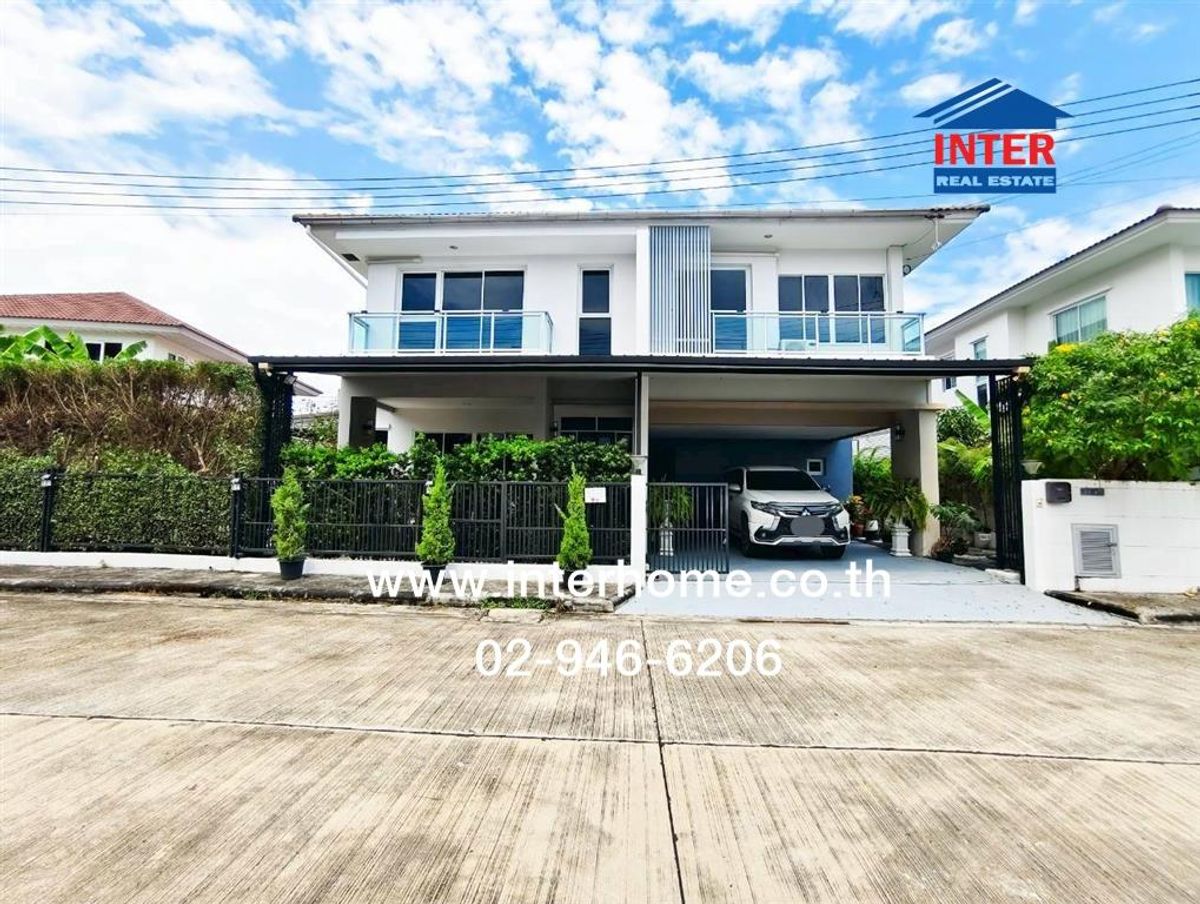 บ้านเดี่ยว 2 ชั้น 84.3 ตร.ว. หมู่บ้านอลิชา สุขสวัสดิ์-ประชาอุทิศ ซอยประชาอุทิศ131 ถนนประชาอุทิศ ถนนกาญจนาภิเษก พระประแดง สมุทรปราการ