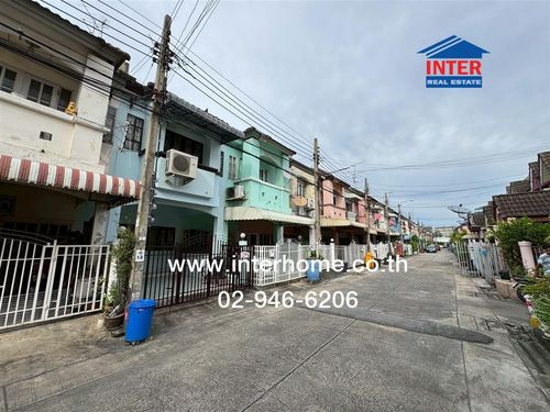 Townhouse, 2 floors, 16 sq m, Sirin House Village, Don Mueang, Soi Pracha Uthit 18. Vibhavadi-Rangsit Road Pracha Uthit Road, Don Mueang District, Bangkok