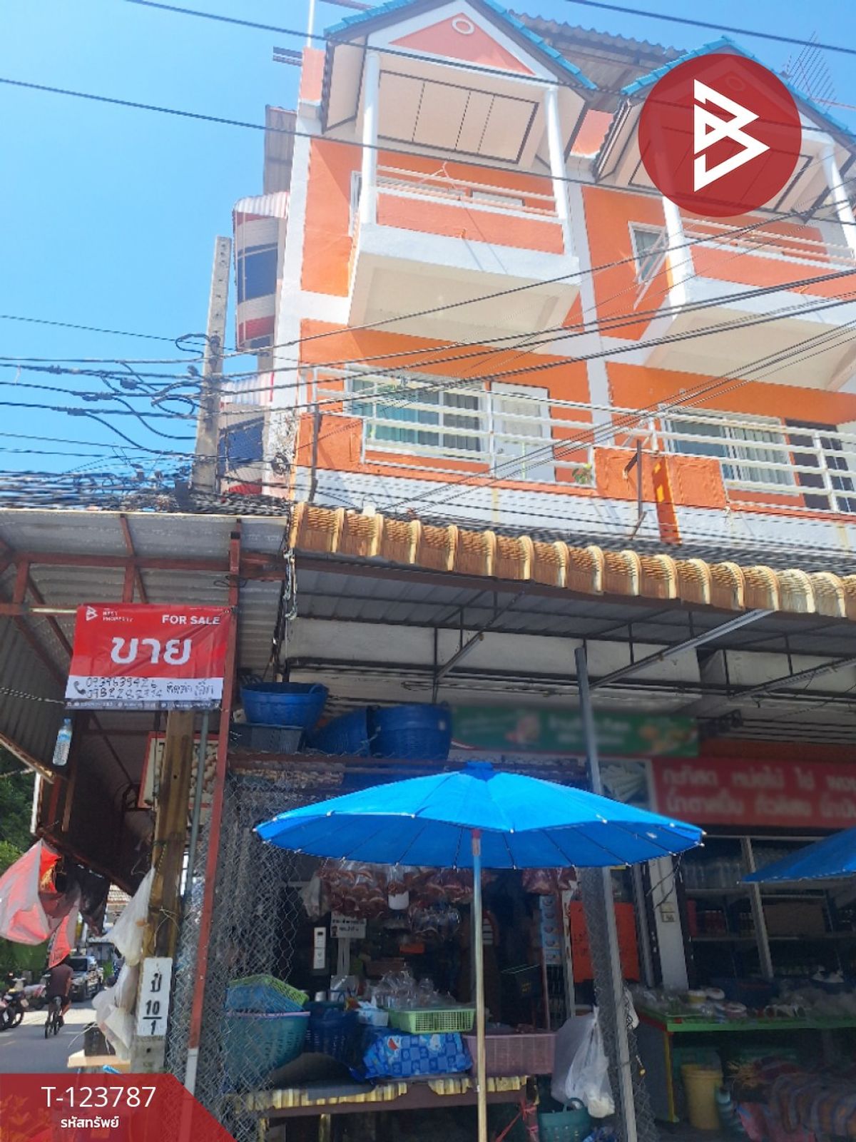Commercial building for sale, 2 units, area 39.5 sq m, Tai Ban Mai, Samut Prakan.