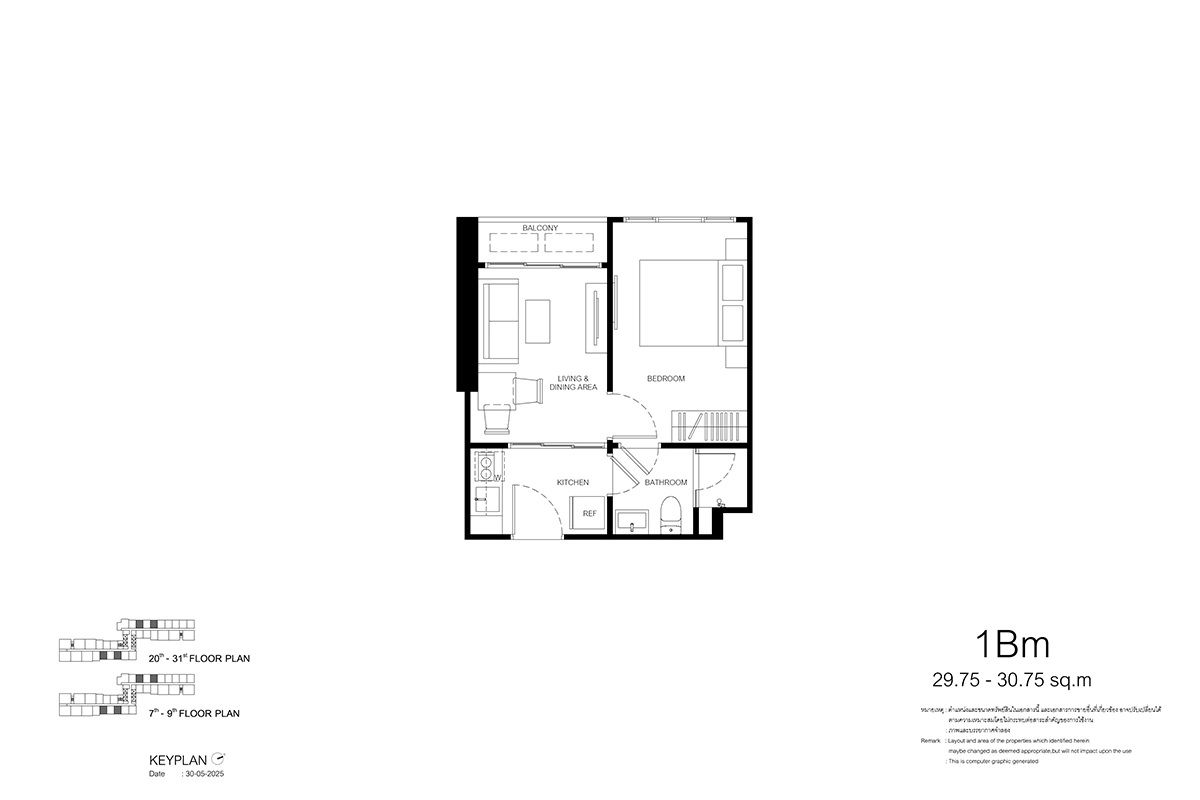 Xelf by Sansiri 1-bed ราคาถูกเพียง 9x,xxx บาท/ตร.ม. Fully Furnished – รูปที่ 2