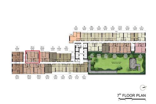 Xelf by Sansiri 2-bed 56.25 sq m. only 5.53 million (98,xxx baht/sq m) Fully Furnished