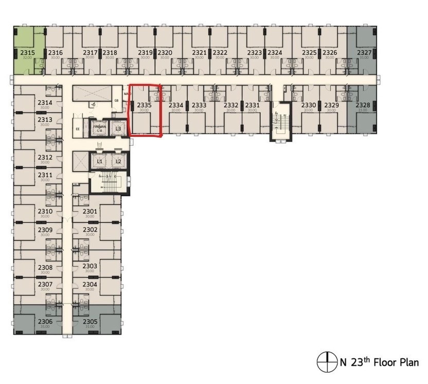 ✅ขายดาวน์ Terra Residence เฟส2 ชั้นสูง ทิศใต้ บวก 30,000