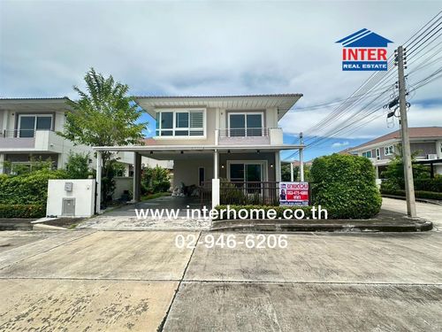 บ้านเดี่ยว 2 ชั้น 56.3 ตร.ว. หมู่บ้านศุภาลัยวิลล์ เอกชัย-กาญจนาภิเษก ถนนเอกชัย ถนนพระราม2 ถนนกาญจนาภิเษก ถนนเลียบคลองสี่วาตากล่อม เมืองสมุทรสาคร สมุทรสาคร