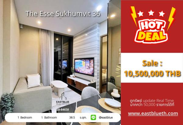 02/10/2026, For Sale: The Esse Sukhumvit 36, 1-Bed 38.5 sqm, near BTS Thong Lo ✨ 0642748883