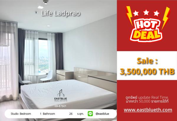 05/10/2026, รวมค่าโอน🏢 Oasis Living at Life Ladprao Studio 🛏️
Priced to Sell at 3.5M THB! 💰🔥 0642748883