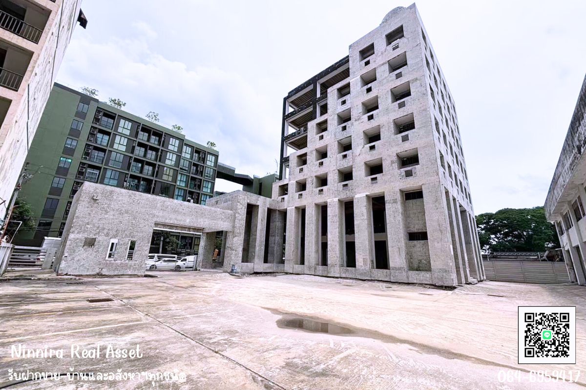 For sale and rent, warehouse and 7-story building on a prime location in Soi Supapong 3, Srinakarin Road, Nong Bon, Prawet, Bangkok, near Seacon Square and the Yellow Line.