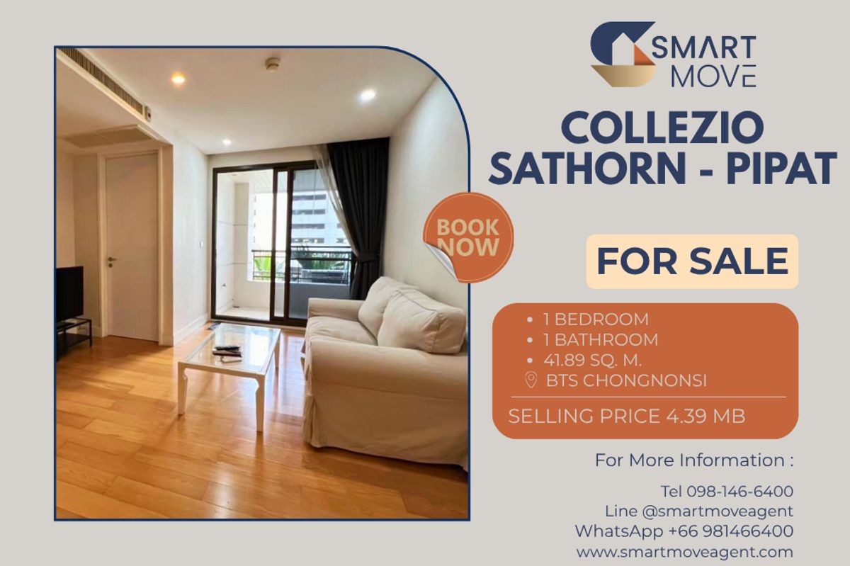 🔥 Sale with tenant !! big size, Spacious room!! 🔥 Code C20250100075..........Collezio Sathorn - Pipat, 1 bedroom, 1 bathroom, furnished, Special Deal!!📣📣 🔥 Sale with tenant !! big size, Spacious room!! 🔥 Code C20250100075..........Collezio Sathorn - Pipat, 1 bedroom, 1 bathroom, furnished, Special Deal!!📣📣