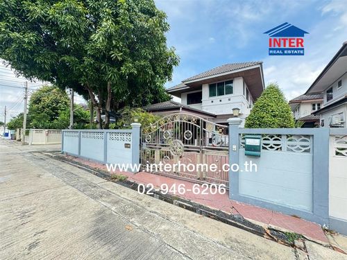 บ้านเดี่ยว 2 ชั้น (หลังมุม) 70 ตร.ว. โครงการบ้านณัฐชา ถนนกาญจนาภิเษก ถนนซอยวัดพระเงิน (ซอยกันตนา) บางใหญ่ นนทบุรี