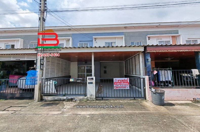 Townhouse project Baan Pruksa 60/1 Rangsit-Bang Phun (Soi Rangsit-Pathum Thani 43), area 20 sq m., Mueang Pathum Thani District.