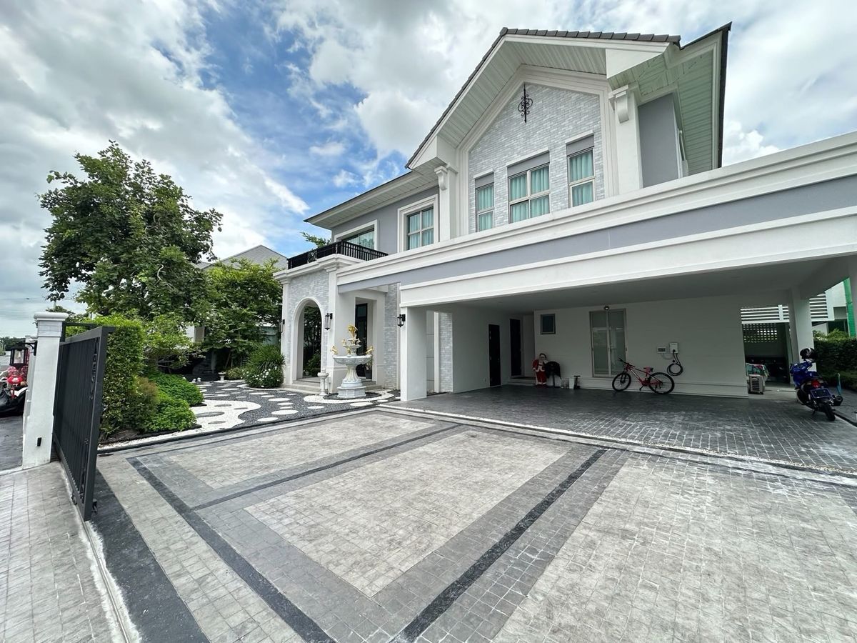 📢👇 บ้านหรู เฟอร์นิเจอร์ครบ ตกแต่งสวย ใกล้สนามบินสุวรรณภูมิ