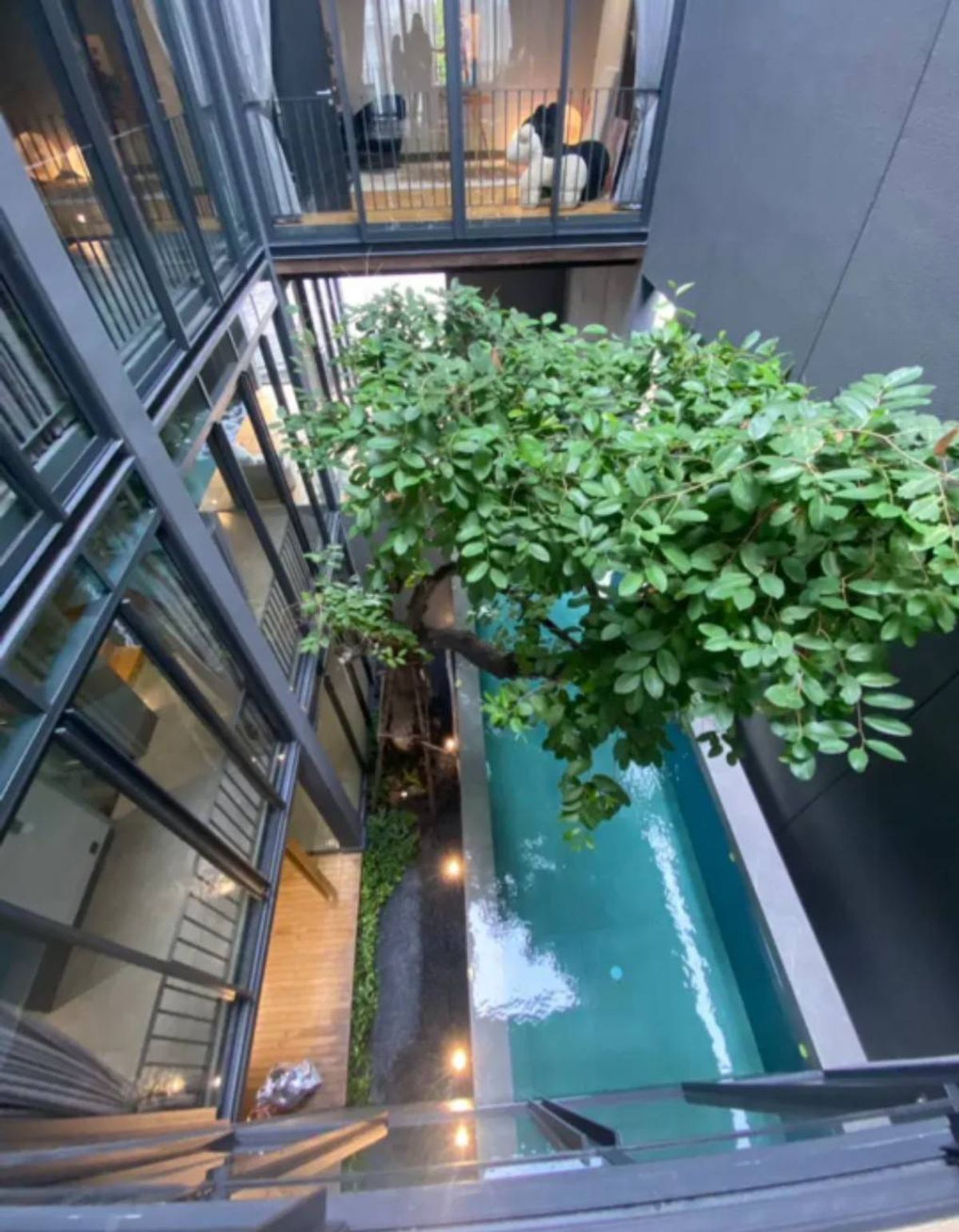 The best of architecture Living at the highest level! Luxurious 4-storey detached house for sale (Super Luxury) with swimming pool in the center of the house. On the highest potential location Near Don Mueang Airport, leading international schools and Vib