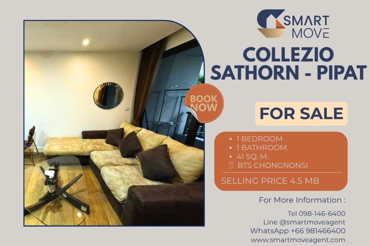 🔥 Sale with tenant !! high floor 24++, city view!! 🔥 Code C20251000034..........Collezio Sathorn - Pipat, 1 bedroom, 1 bathroom, furnished, Special Deal!!📣📣 🔥 Sale with tenant !! high floor 24++, city view!! 🔥 Code C20251000034..........Collezio Sathorn - Pipat, 1 bedroom, 1 bathroom, furnished, Special Deal!!📣📣