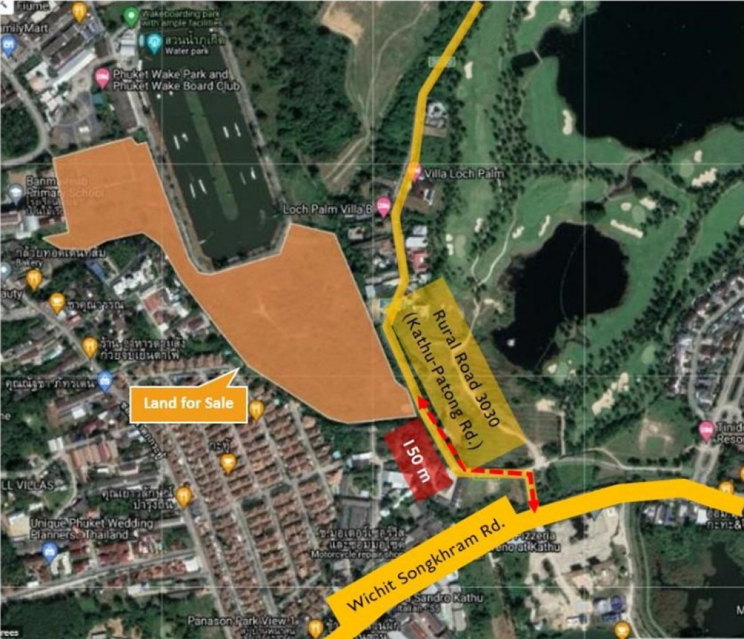 Land for sale in Phuket, Kathu,  39 rai 1 ngan 16.5 sq m, already filled – รูปที่ 3