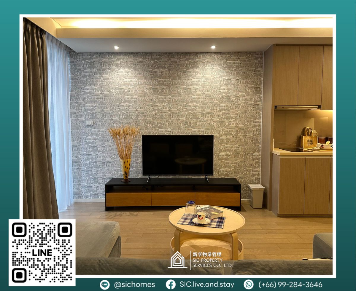 For sale with tenant 🎉 ✨Mode Sukhumvit 61✨Studio size 55 sq m 🛌❤️Good location, convenient travel, near BTS Ekkamai.