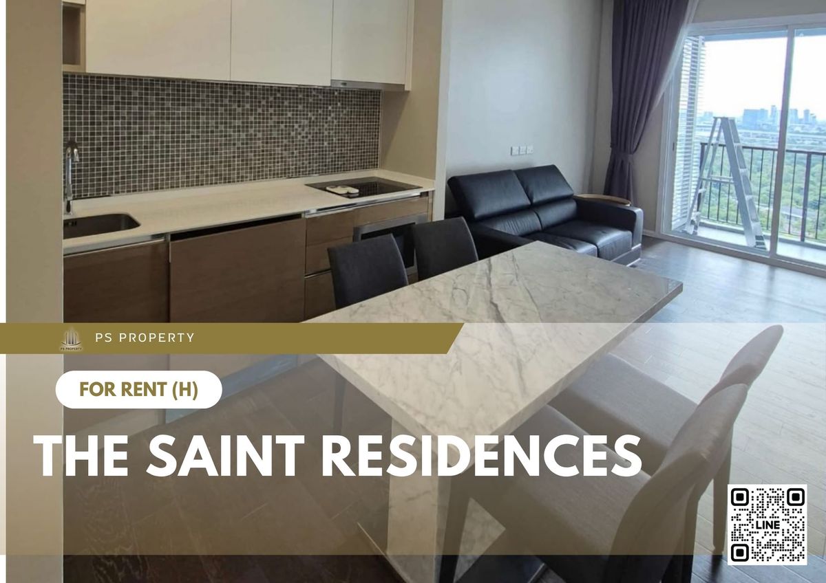 For rent 📍 The Saint Residences 📍 2 bedrooms, 2 bathrooms, fully furnished and equipped, near BTS Ha Yaek Lat Phrao For rent 📍 The Saint Residences 📍 2 bedrooms, 2 bathrooms, fully furnished and equipped, near BTS Ha Yaek Lat Phrao