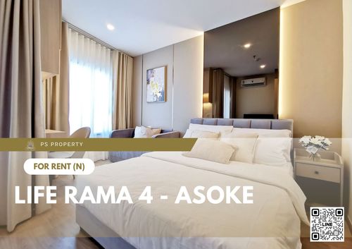 ให้เช่า 📍 Life Rama 4 - Asoke 📍 ใกล้ MRT ศูนย์สิริกิติ์ เฟอร์นิเจอร์ และ เครื่องใช้ไฟฟ้าครบ 