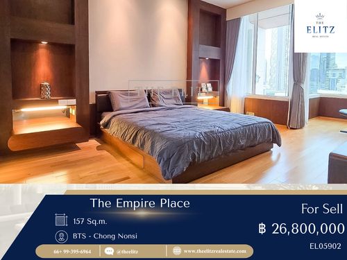 ✨ ห้องใหญ่แต่งครบจบในที่เดียว The Empire Place Sathorn โลเคชั่นดีสุดๆ วิวเมืองใจกลาง CBD พร้อมครอบครอง 💯