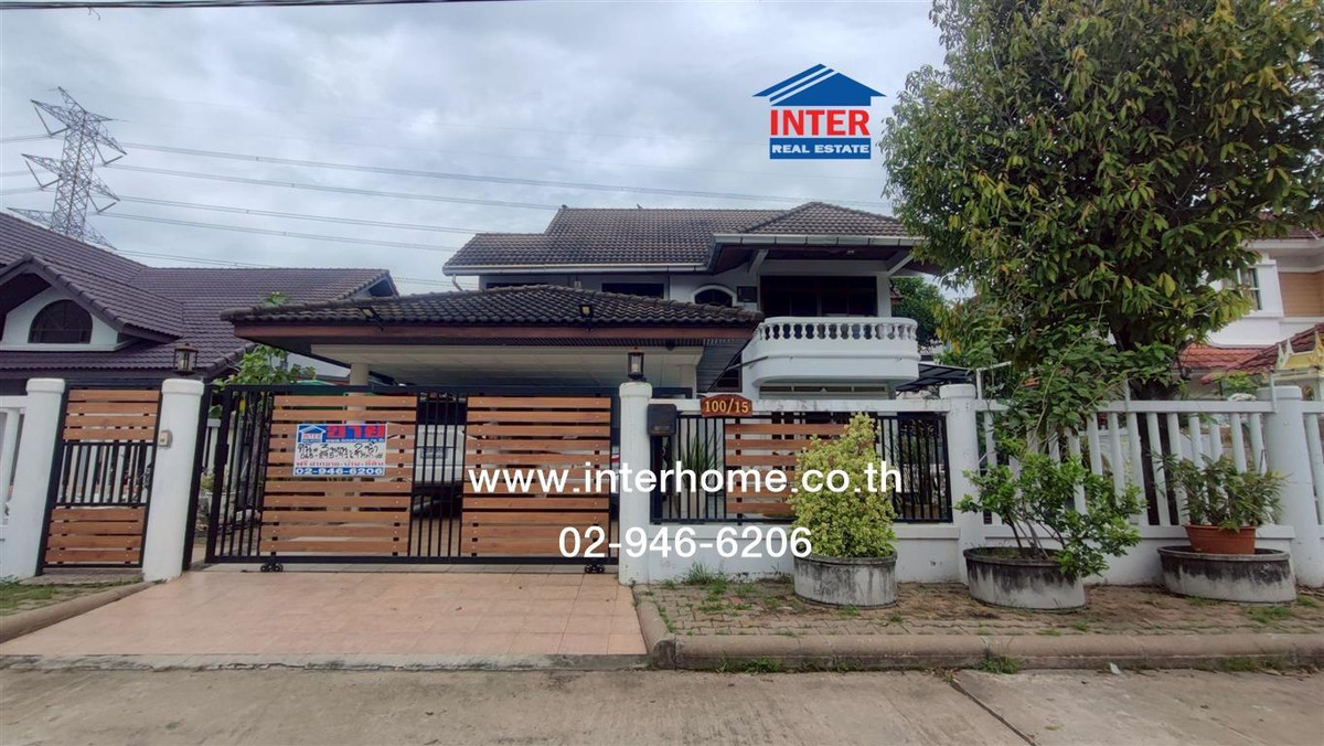 บ้านเดี่ยว 2 ชั้น 80.8 ตร.ว. หมู่บ้านชวนชื่นกอล์ฟ อเวนิว กรุงเทพ-ปทุมธานี ใกล้แยกบางคูวัด ถนนกรุงเทพฯ-ปทุมธานี ถนนราชพฤกษ์ บางคูวัด เมืองปทุมธานี ปทุมธานี