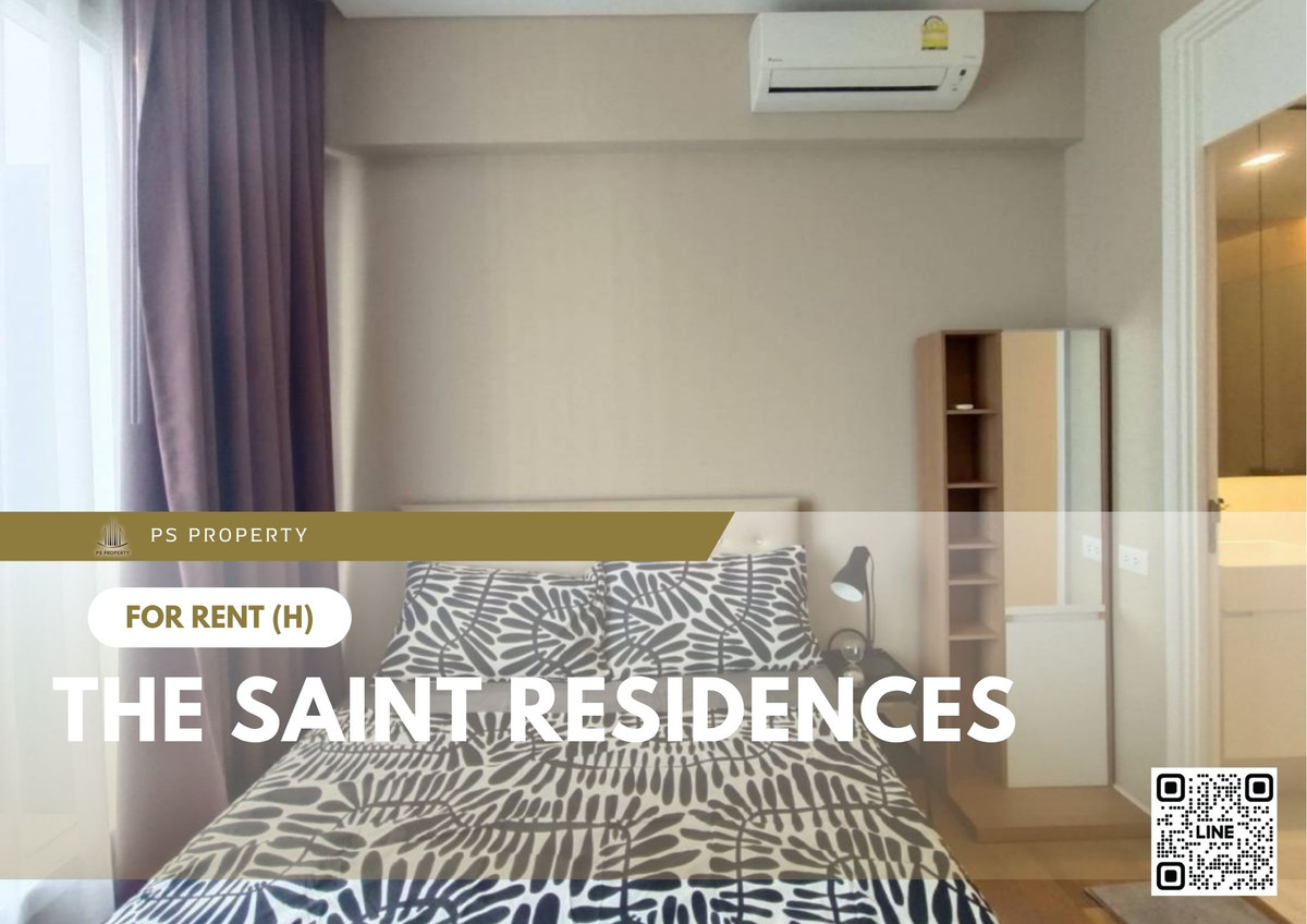 For rent 📍 The Saint Residences 📍 Fully furnished and equipped, near BTS Ha Yaek Lat Phrao
