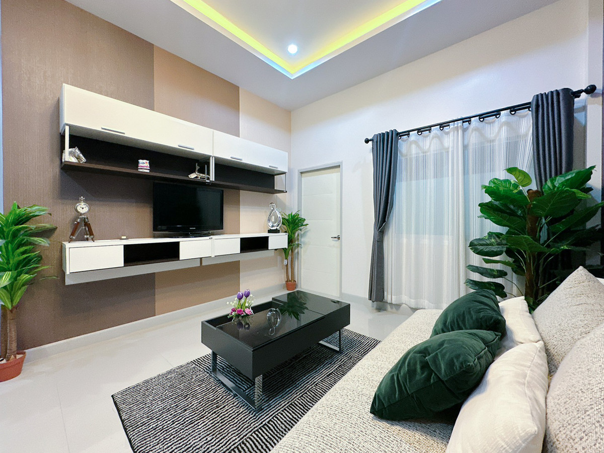 New house for sale, first hand, one-story townhouse, Pluak Daeng, Rayong, only 1.29 million - no down payment required. – รูปที่ 2