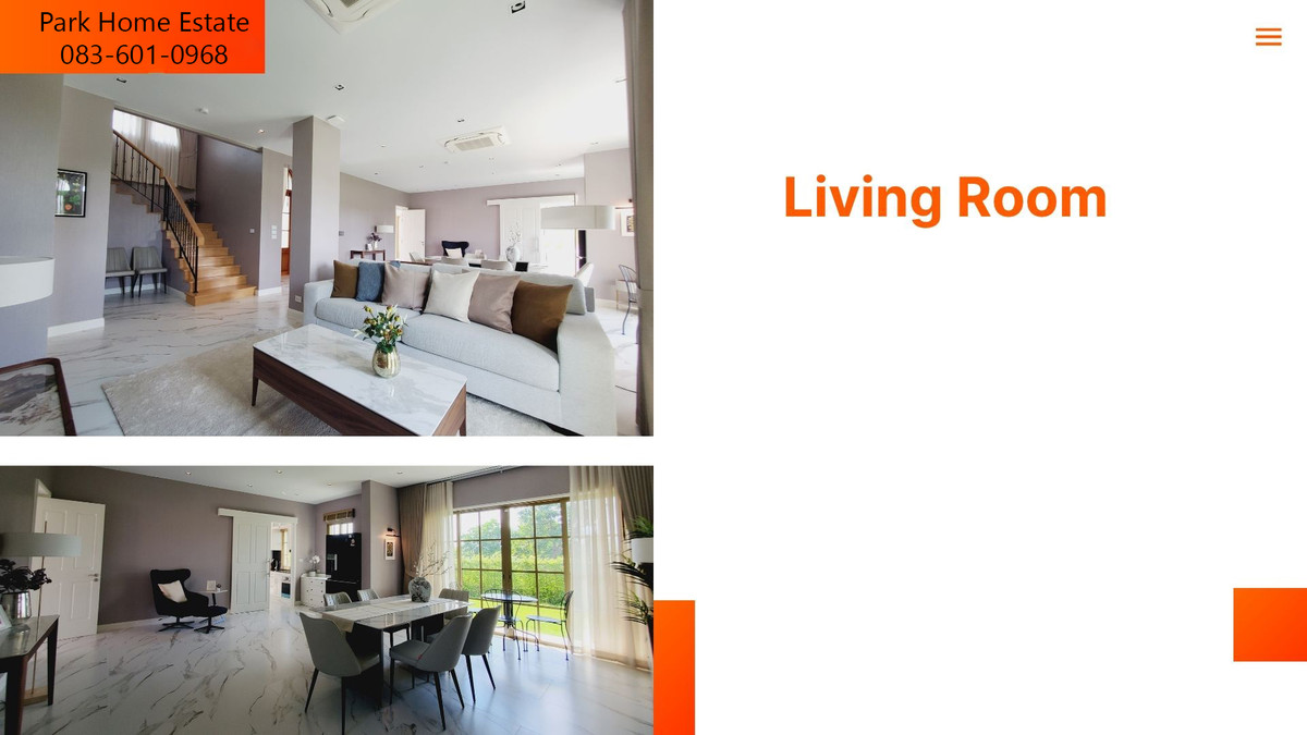 For Rent: Sereno Reignwood Residence Collections A Spanish-style single-family home surrounded by over 2,000 rai of nature, with a golf course backing onto the house.