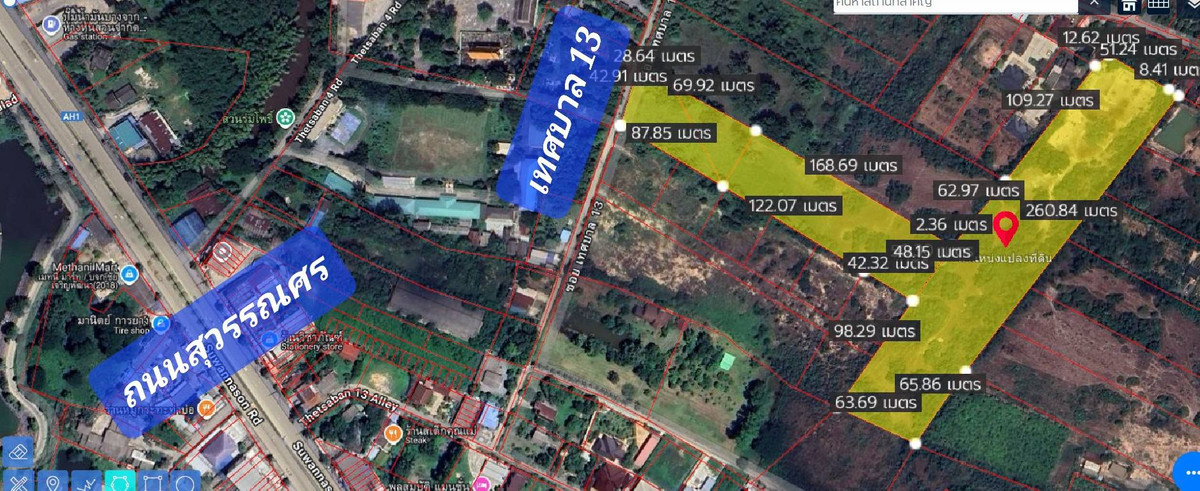 ขายที่ดิน 20 ไร่ ใกล้สุวรรณศร ถนนเทศบาล 13 สระบุรี เพียง 400 เมตร เหมาะลงทุนทำโครงการบ้านจัดสรร ขายที่ดิน 20 ไร่ ใกล้สุวรรณศร ถนนเทศบาล 13 สระบุรี เพียง 400 เมตร เหมาะลงทุนทำโครงการบ้านจัดสรร