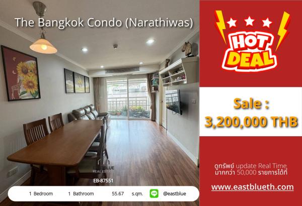 20/07/2026, 🔥 Selling the down payment for The Bangkok Condo Narathiwat for only 3.2 million!

📍 Close to BTS Chong Nonsi with a beautiful view, everything is free 0642748883
