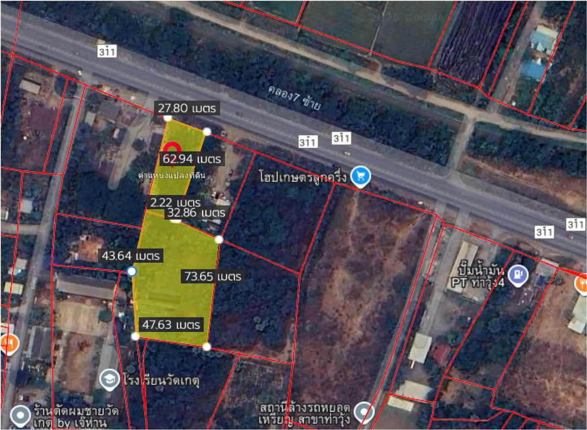 PZ1195 ขายที่ดิน 3-2-44 ไร่ ติดถนนคลองซ้าย ลพบุรี-ชัยนาท ทางหลวงหมายเลข 311 ห่างจาก ตลาดสดเทศลบาลตำบลท่าวุ้ง 2.8 กม. ต.ท่าวุ้ง อ.ท่าวุ้ง จ.ลพบุรี  – รูปที่ 4