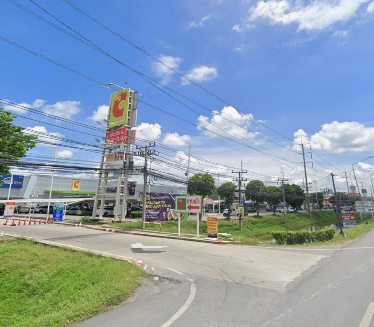 ขายที่ดินติดถนนเอเชีย 100ไร่ ติดถนน 2 ด้าน ใกล้บิ๊กซี เซ็นทรัลอยุธยา