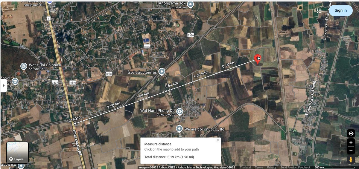 Land at a great price, Ratchaburi, 5 rai 1 ngan, Ku Bua Subdistrict, Mueang District, Ratchaburi Province. – รูปที่ 3