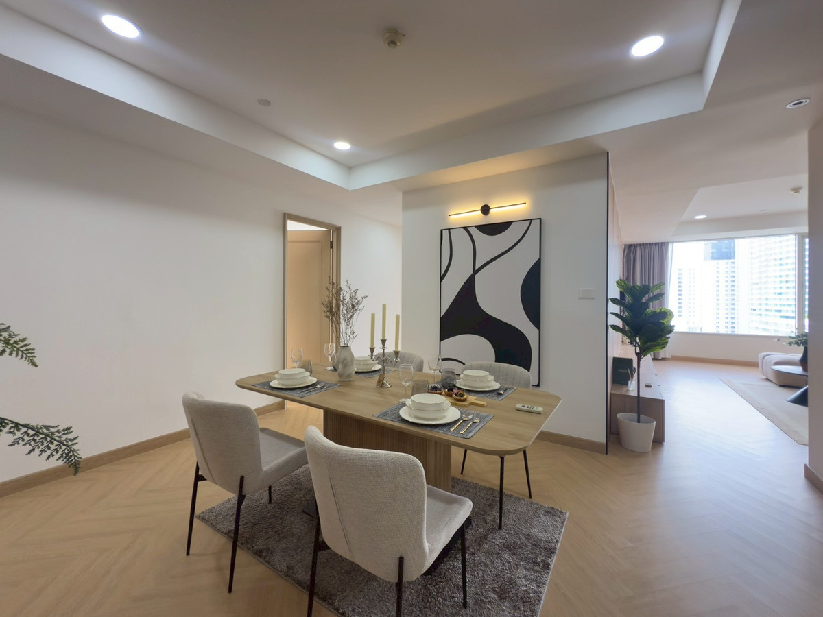 ❖ Nice Decoration ❖ 15+ Floor, Size 90.15 sq.m. | 2 Bedrooms 2 Bathrooms | City view, Private lift, Fully furnished | Near BTS Thonglor 1 minute