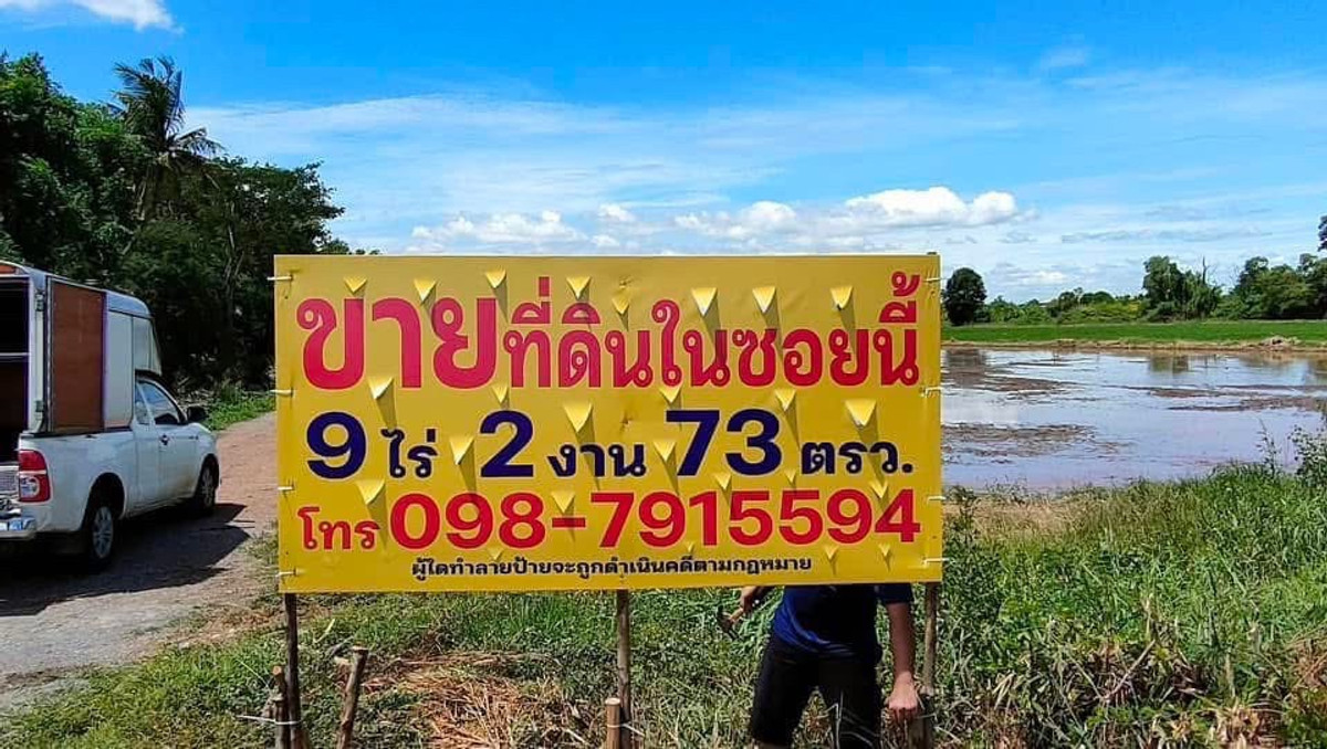 Land in a good location, cheap price, empty land, area 9 rai 2 ngan 73 sq m., Sam Mueang Subdistrict, Lat Bua Luang District, Phra Nakhon Si Ayutthaya Province. – รูปที่ 2