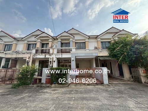 ทาวน์เฮ้าส์ 2 ชั้น 30 ตร.ว. หมู่บ้านทิพย์พิมาน บ้านริมคลอง ถนนทางหลวงชนบทหมายเลข นบ.1009 ถนนกาญจนาภิเษก บางใหญ่ นนทบุรี